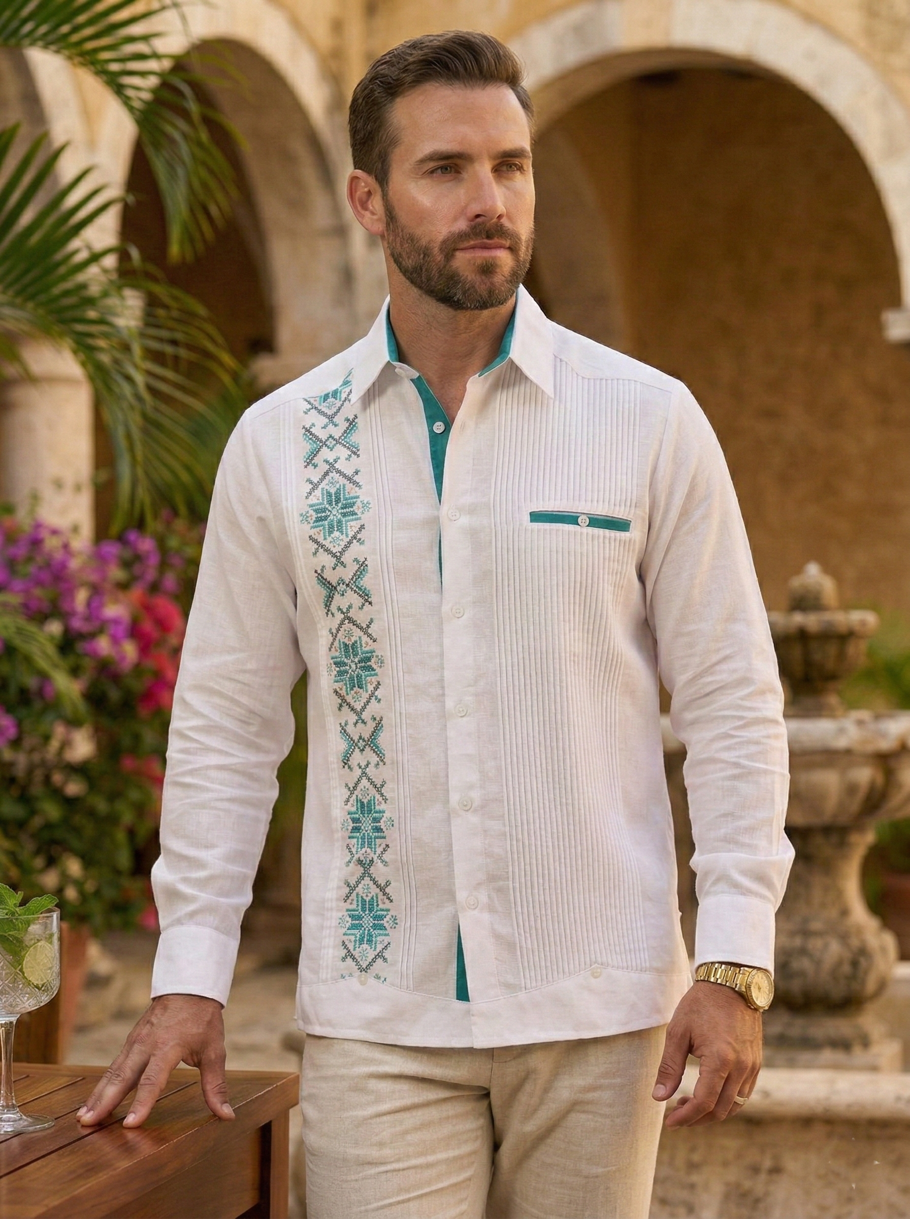 Guayabera Ferry Verde