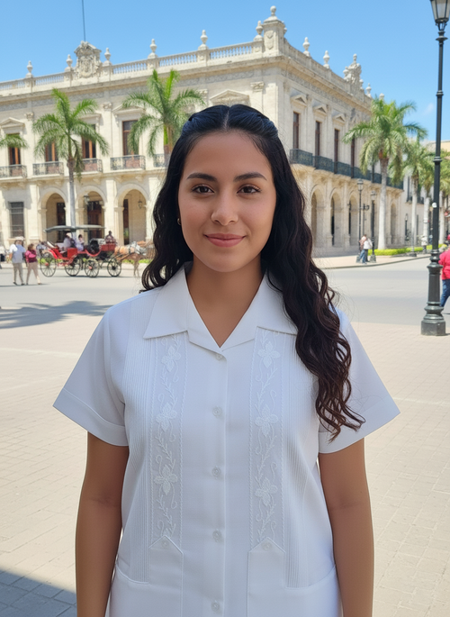 Blusa Guayabera Rejilla