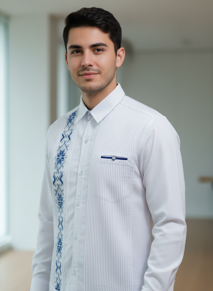 Guayabera Ferry Azul